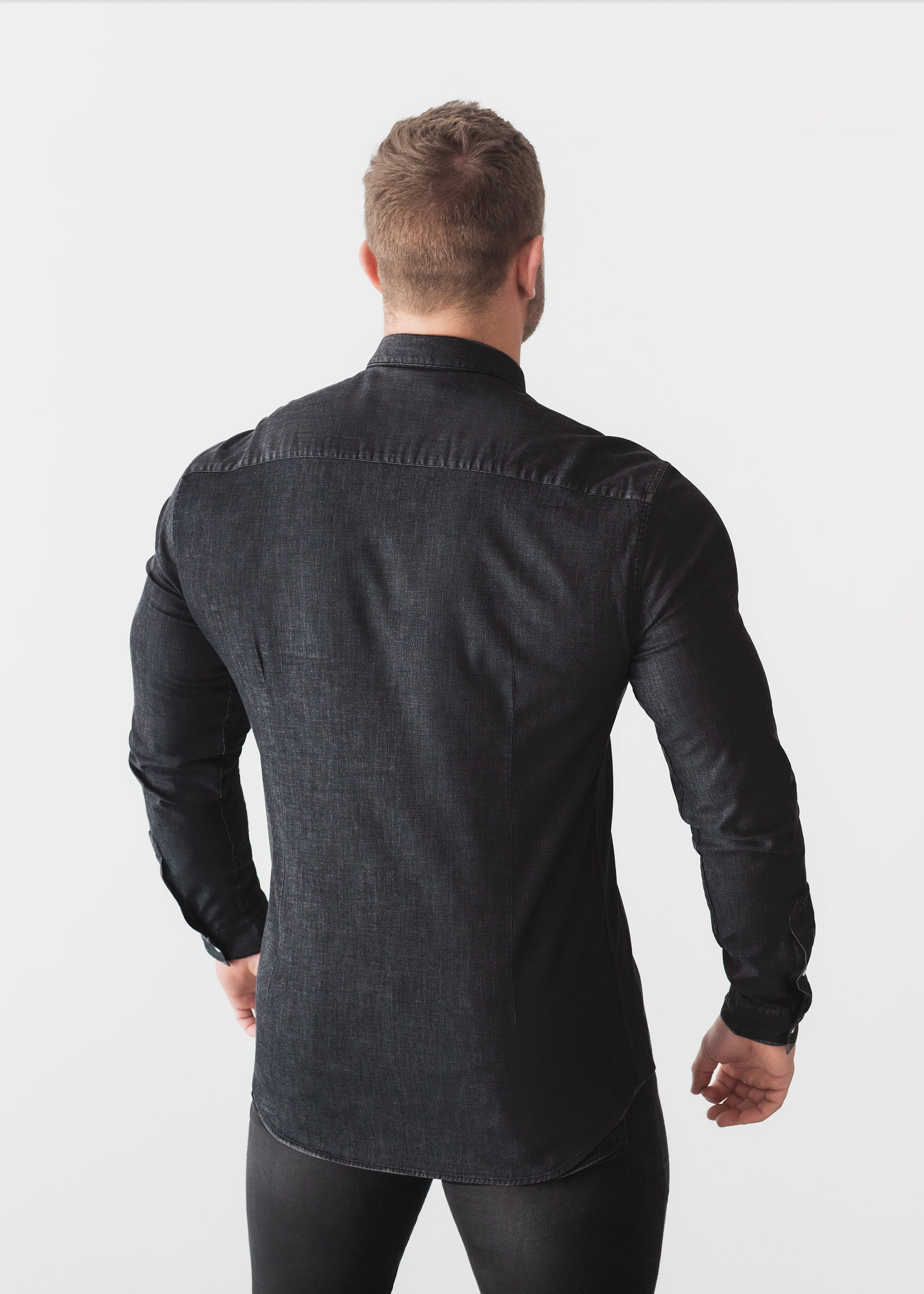 Black Denim Vittorini Fit Shirt