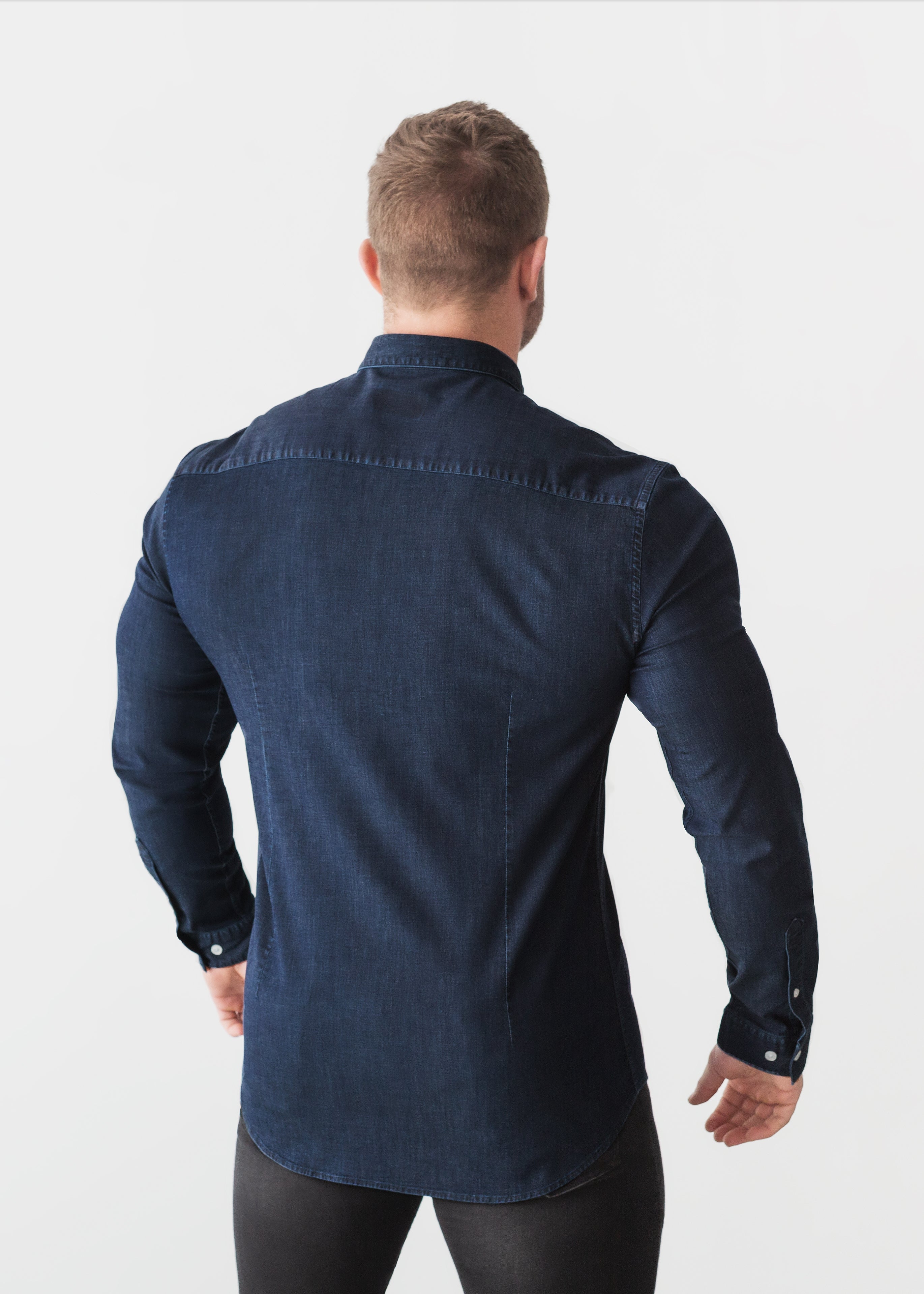 Navy Denim Vittorini Fit Shirt