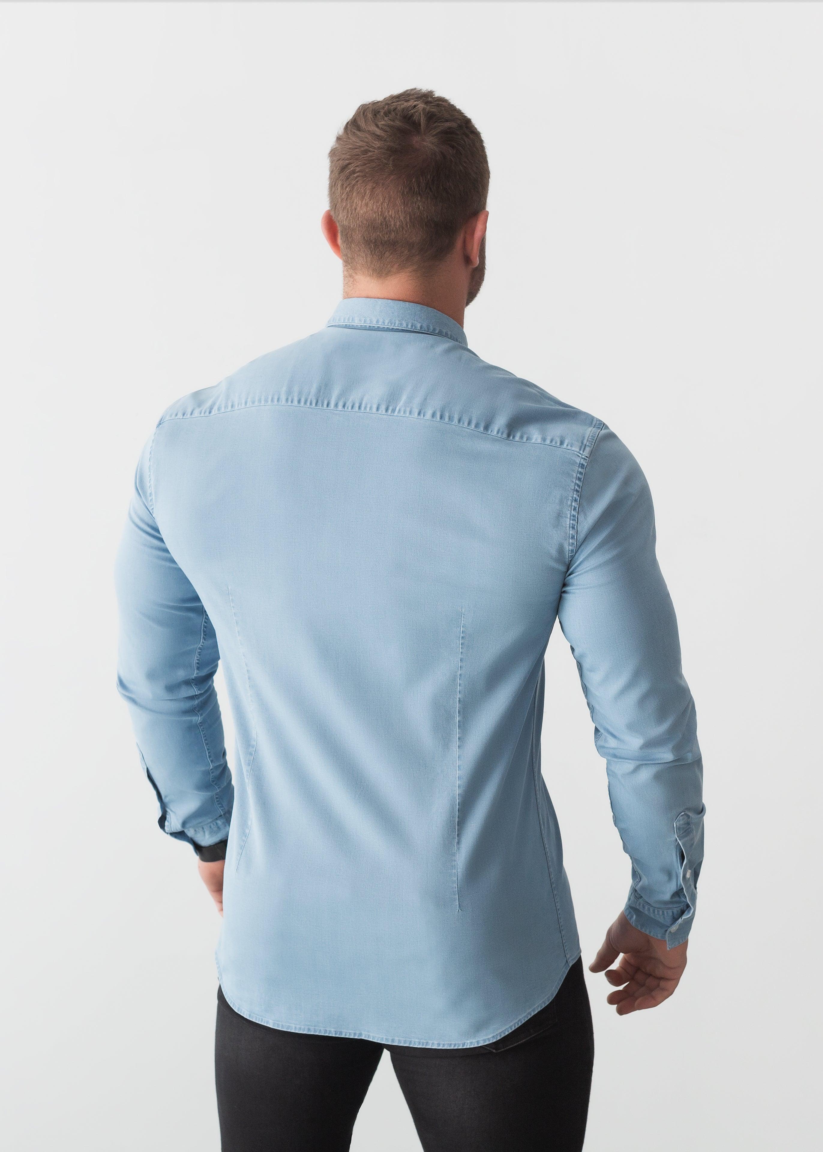 Light Wash Denim Vittorini Fit Shirt