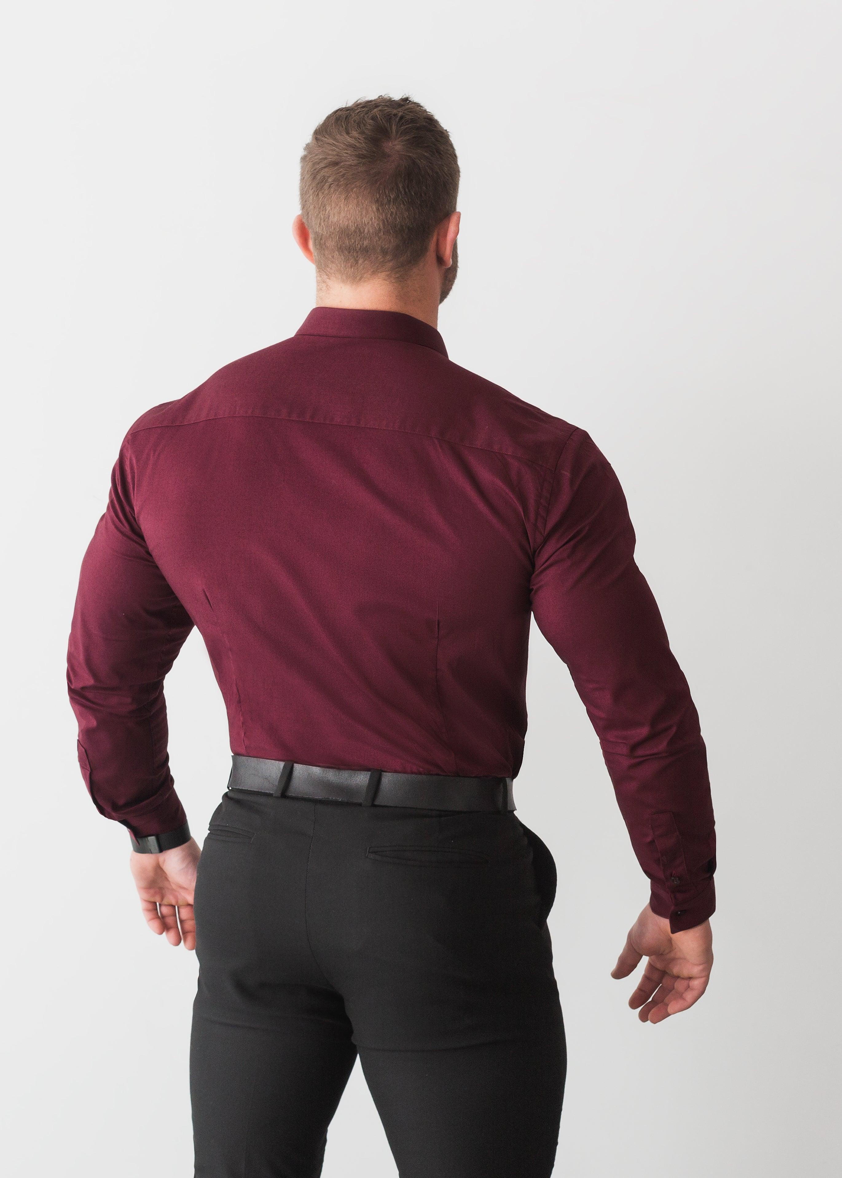 Burgundy Vittorini Fit Shirt