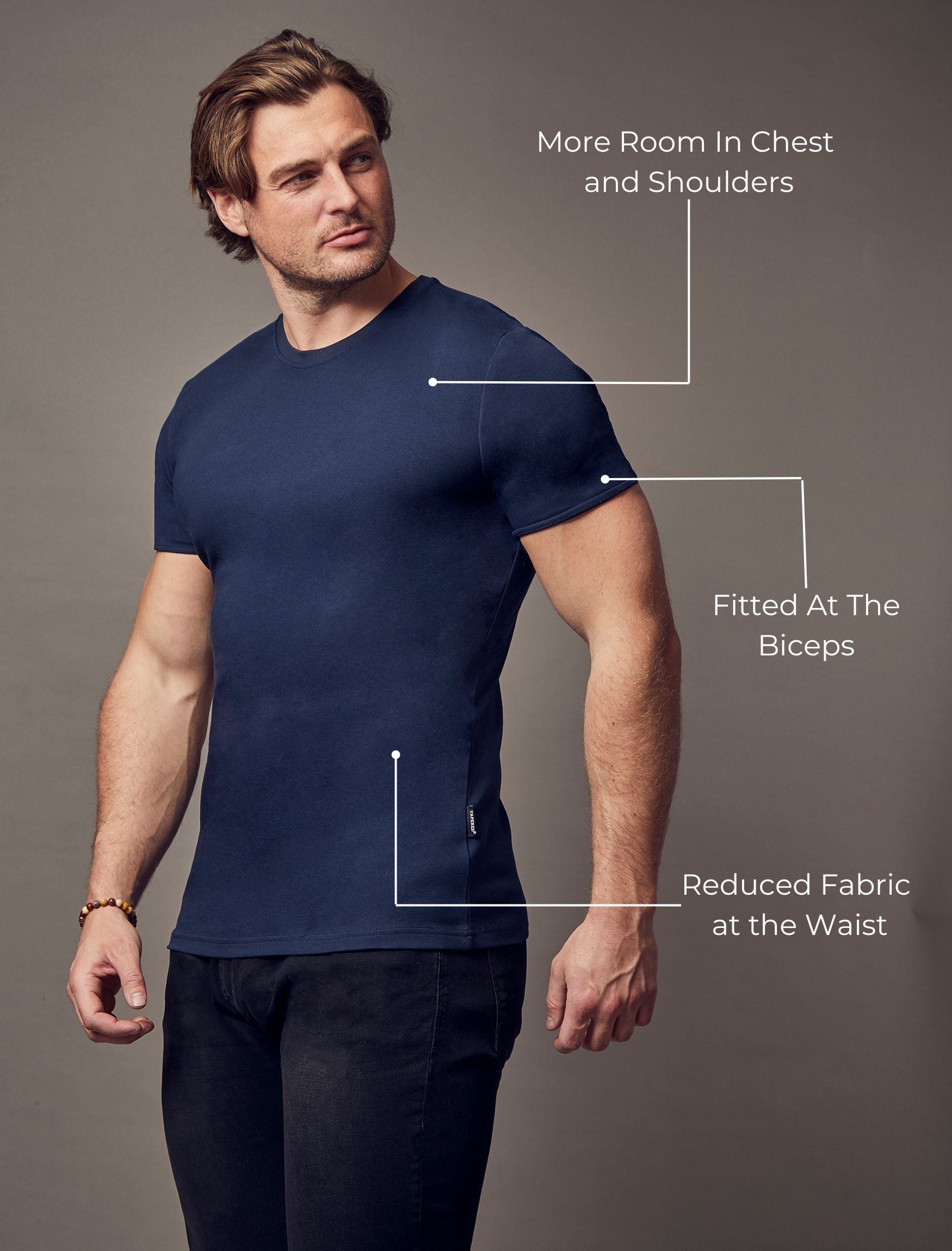 Navy Vittorini Fit T-Shirt