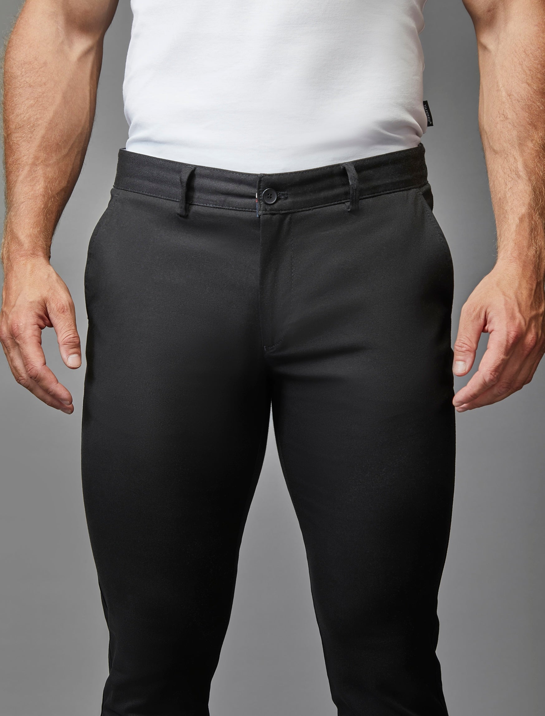 Black Vittorini Fit Chinos