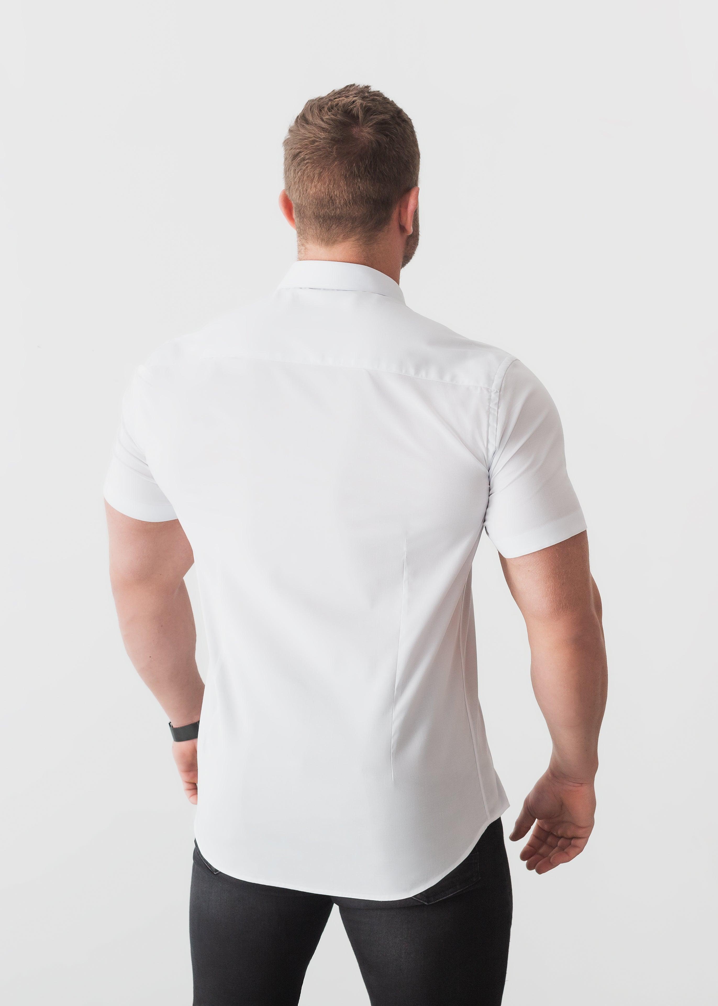 White Short Sleeve Vittorini Fit Shirt