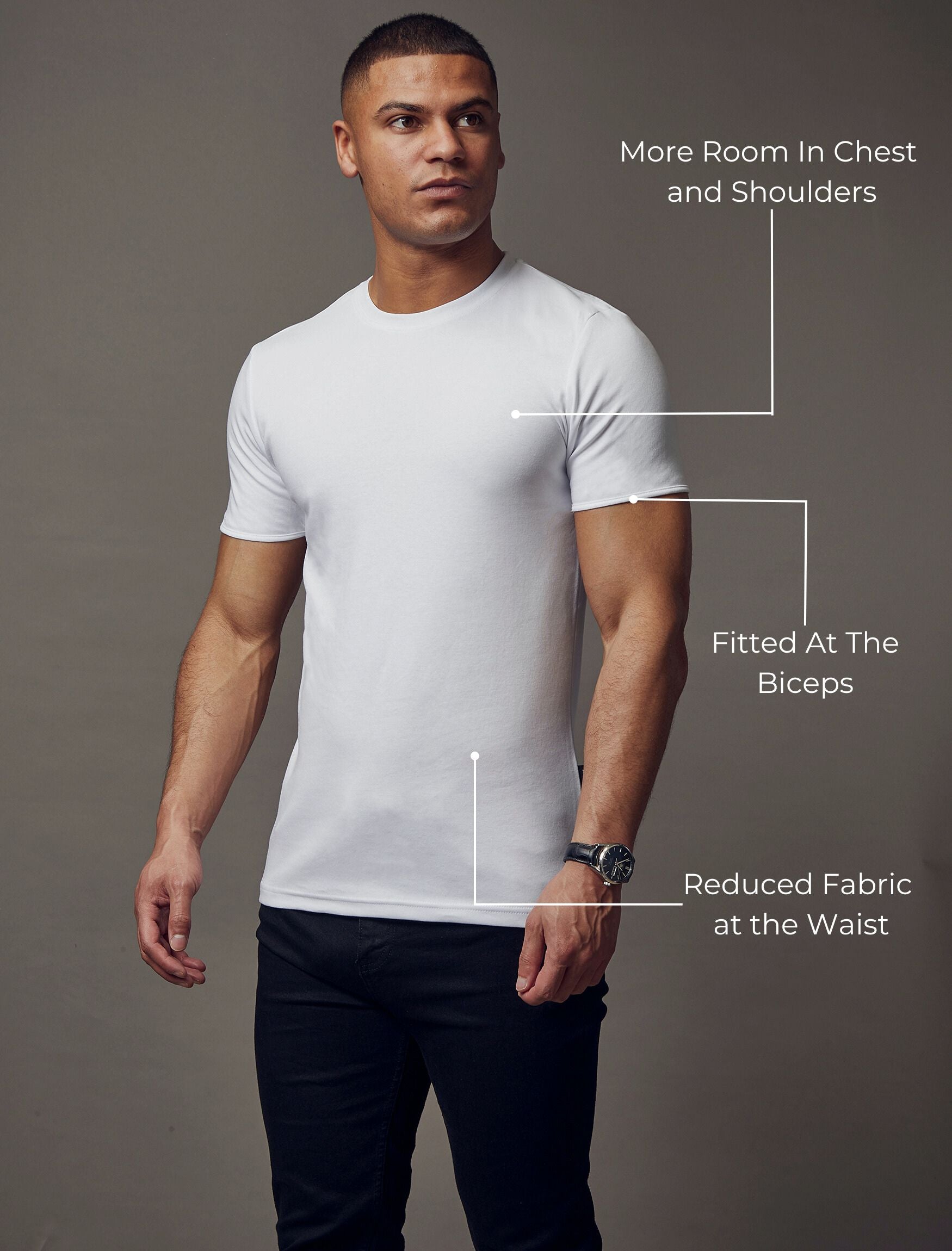 White Vittorini Fit T-Shirt