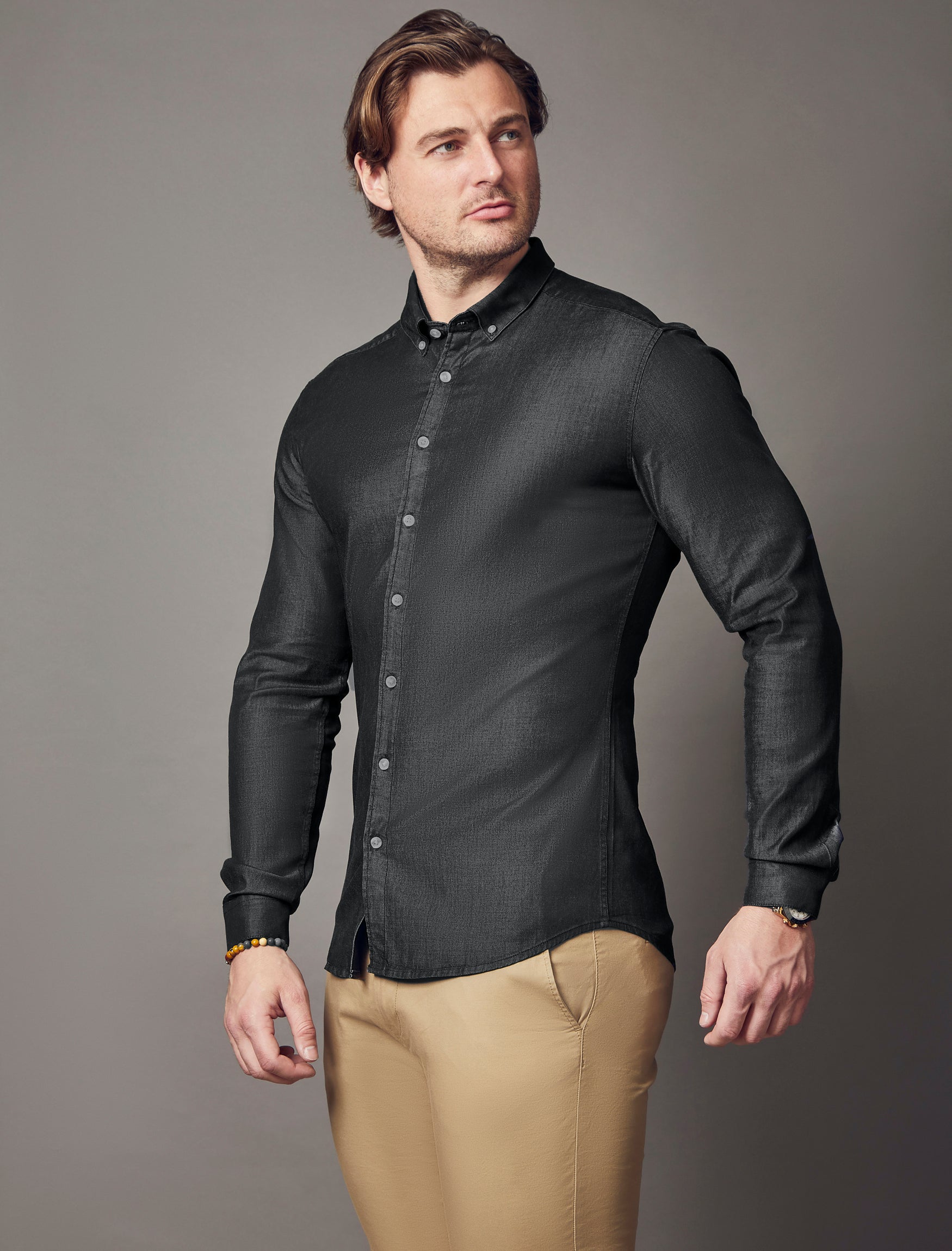 Black Denim Vittorini Fit Shirt